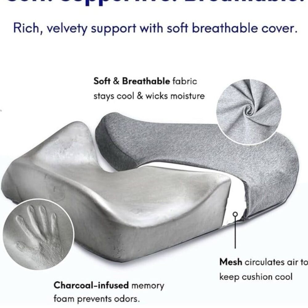 CUSHION LAB Seat Cushion for Long Sitting Hours on Office/Home Chair, Car, or Wh - Picture 7 of 7